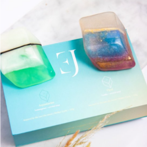 ExcluJess Crystal Soap Gift Set – Aquamarine & Opal