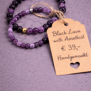 Calm Connection – Amethyst & Lava Set